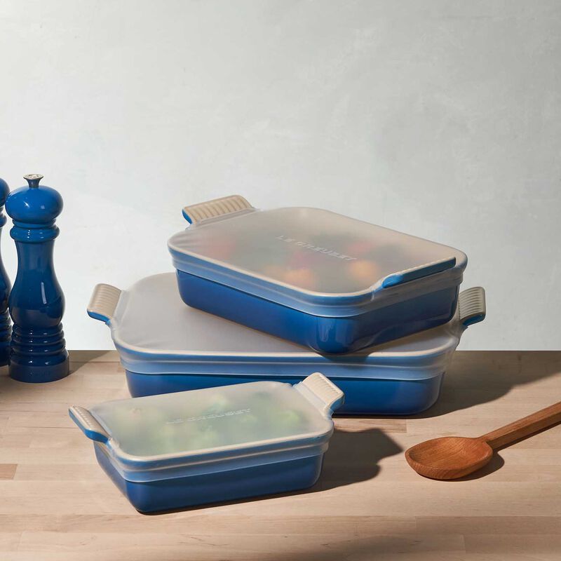Le Creuset Silic Rect Stretch Lid*3 Set image number 1